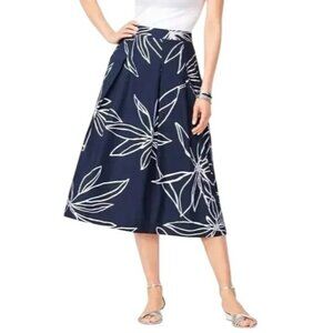 Women's - RSVP by Talbots Floral A-Line Skirt, Size 12